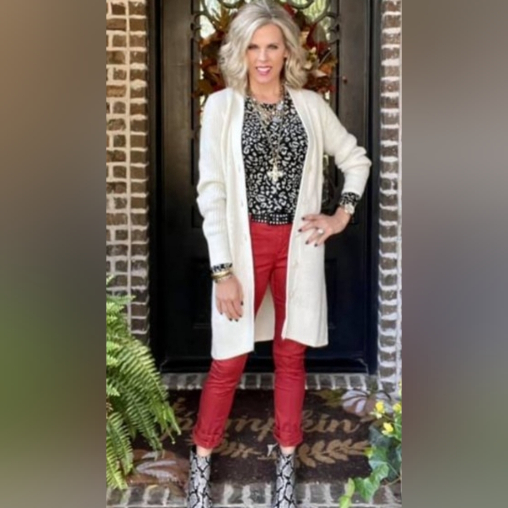 Cabi Sweetheart Top- skin print